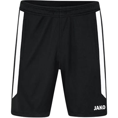 Jako Power Vrijetijdsshort Kinderen - Wit / Zwart | Maat: 128