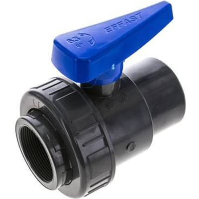 PVC 2-weg Kogelkraan Enkele Wartel Rp 2'' EPDM