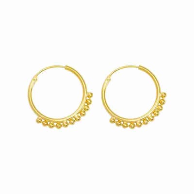 WeLoveSilver - Goudkleurige oorringen - Chirurgisch staal - Bolletjes - Ø25mm