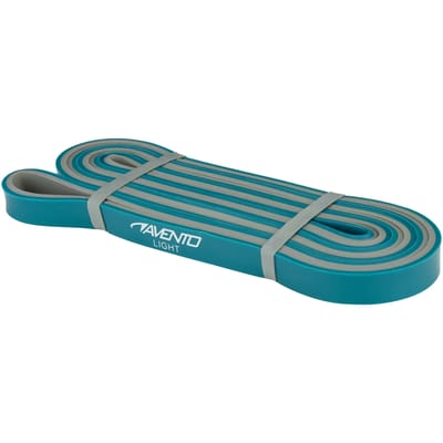 Avento Fitness Powerband Latex - Light - Blauw/Grijs