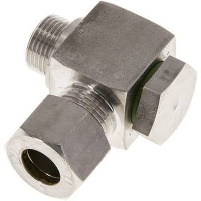 12L & G3/8'' RVS Swivel Joint Knelfitting Buitendraad 315bar Draaibaar ISO 8434-1
