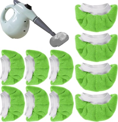 Set van 10 Herbruikbare Microvezel Stoommop Pads, Wasbare Accessoires voor Handheld Stoomreinigers, Ideaal voor Grondige Schoonmaak en Vlekverwijdering