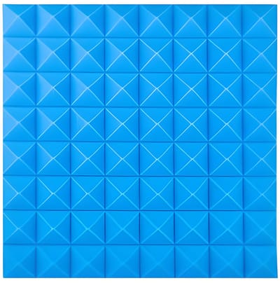 JeiibrZui Geluidsisolerende Wandpanelen - Akoestische Panelen - Effectieve Geluidsdemping En Echo Reductie Met Zelfklevend Ontwerp - 1 Stuk - Voor Ktv-studio’s/slaapkamers/ramen Donkerblauw