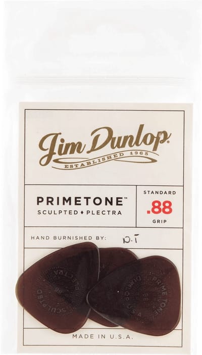 Jim Dunlop Primetone - Plectrums - Standard Grip - Player's Pack 3 Stuks - 0,88 mm