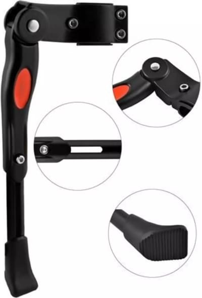 Fietsstandaard Enkel 26 cm Fietsenrek 24-29 inch  Zijstandaard Aluminium Roestvrij Fiets Mountainbikes Makkelijk Te Installeren - Mountainbike Standaard Universeel - MTB Kickstand