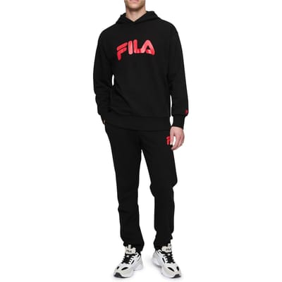FILA Lagesse Loose Sweat Pants Black-true Red Size: XS | Sweatpants Outlet | Heren | Zwart