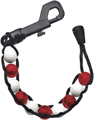 Golf Accessoires - Perle Stroke Teller in Rood/Wit