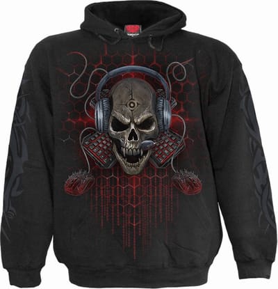 Spiral - PC GAMER Kinder hoodie/trui - XS - Zwart