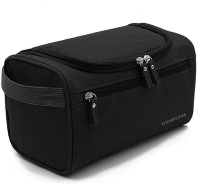 TravelTime® Toilettas - Lichtgewicht - Ophangbaar - voor Mannen en Vrouwen - Zwart