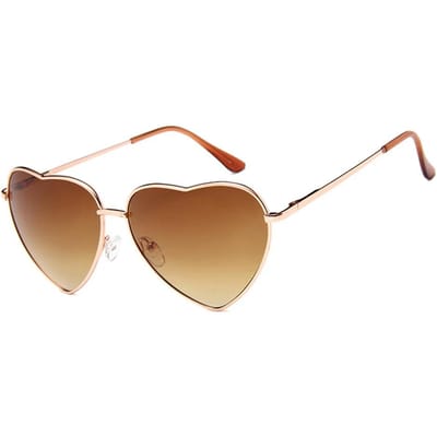 Lunettes de soleil en forme de cœur Vintage Dégradé Couleur bonbon Lunettes de soleil de designer pour femmes Accessoires de mode As Picture