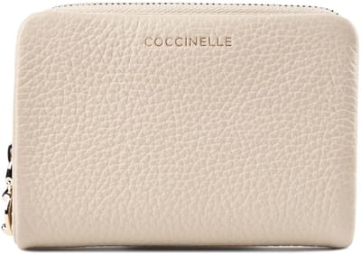 COCCINELLE Leren portemonnee C-Me Softy Wallet Sandshell beige
