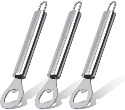 Allecto - Flessenopener - Roestvrij staal - Draagbaar - Gadget voor bier - Thuisgebruik - Handige opener voor dranken