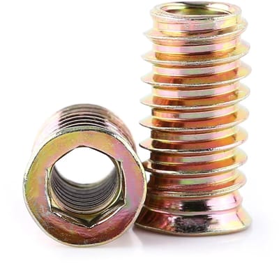 Dailygoody - Holle Zeskantschroeven - Schroefdraadmoeren - Perfect voor meubels - M8 x 25 mm - Duurzaam koolstofstaal - Eenvoudig te installeren - Ide
