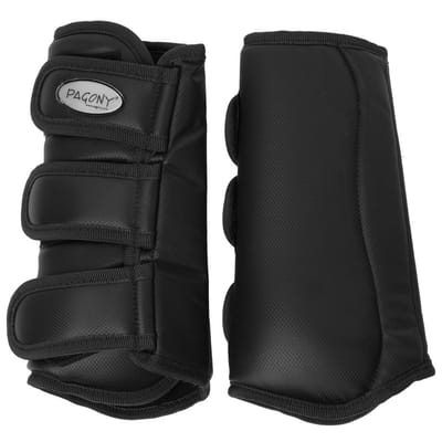 Pagony Dressage Boots Achter - Maat: Full - Zwart - Kunstleer