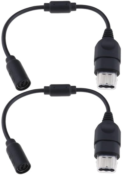 Dailygoods - Controller Breakaway Cable - Xbox - Veiligheid - Zwart - Adapterkabel - Geschikt voor Microsoft Xbox consoles - 26 cm