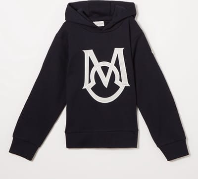 Sweatshirt met logo van Moncler - Zwart - Maat 10 jaar (Maat 140)