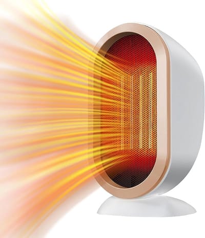Elektrische kachels - Keramische Blowerradiateur, Mini Energiebesparende Blowerradiateur Elektrische Blowerverwarming Blowerradiateur Bijkomende Verwarming, Mini Plug-in Blowerradiateur (Wit)