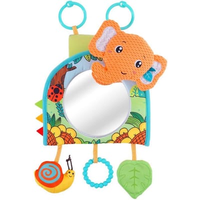 Baby Spiegel Autostoel Speelgoed Achterste Bijtring en Knisperpapier Leuke Reis Baby Speelgoed Baby Autostoel Speelgoed voor Pasgeborenen Cadeaus