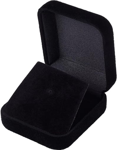 Dailygoods - Zwarte Fluwelen Sieraden Doos Kleine Organizer voor Reizen