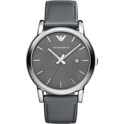 Emporio Armani AR1730 Klassiek Grijs Roestvrij Staal Herenhorloge