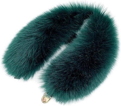 JGS Premium - Dames nepbontkraag sjaal voor winter warmte - afneembare bontcapuchon - stola voor dames - trendy accessoire