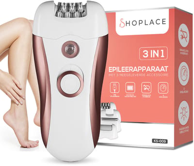 Shoplace 3 in 1 Epileerapparaat dames - Epilator - Epilady - Ladyshave - Ontharingsapparaat - Scheerapparaat - Eeltverwijderaar