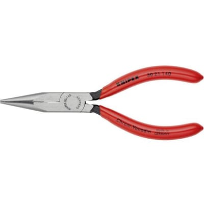 Knipex 30 21 140 Platte rondbektang Elektronica en fijnmechanica Recht Chroom-vanadium elektrostaal 140 mm