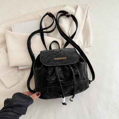 Sac à dos rétro style collège pour femme, nouveau sac seau coréen contrasté simple, sac à bandoulière tendance