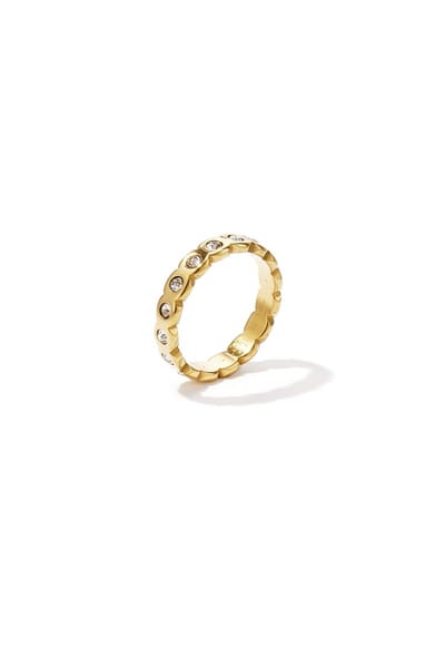 Minimalistische ringen van roestvrij staal, cirkelvormig, eenvoudig, dagelijks gebruik, eenvoudige serie, dames sieraden - Goudkleur - 16