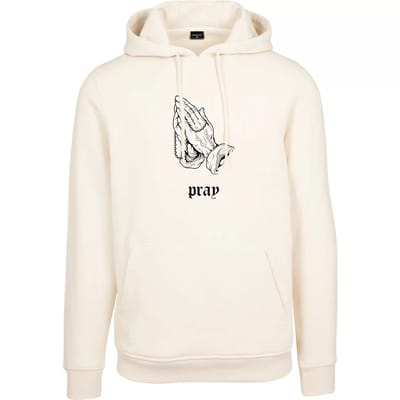 Mister Tee - Dark Pray Hoodie/trui - L - Creme