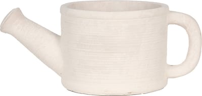 Bloempot voor Binnen – Grijs – Rustieke Pot – 27x15x11 cm – Steen – Gieter motief