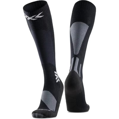 X-Socks Ski Discover Merino OTC Skisokken Zwart/Grijs 35-38