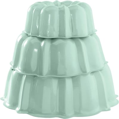 Tulbandcake-set voor 3, 6 of 12 kopjes - Munt Kleur