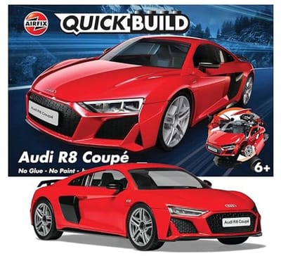 Kunststof modelautokit - Eenvoudige montage Audi R8 Coupe - Bouwspeelgoedset voor volwassenen en kinderen