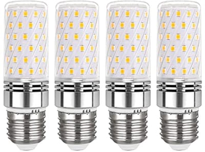 LED Lamp E27 Warm Wit 12W – 1450 lm, 360 Graden Lichten, Niet Dimbaar - Set van 4