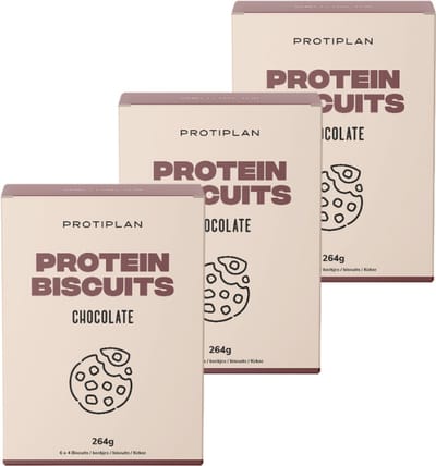 Protiplan - Biscuit Chocolade - 3 stuks - 3 x 264 g - Low carb snack - Eiwitrijk