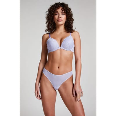 Hunkemöller Invisible string Stripe mesh Paars