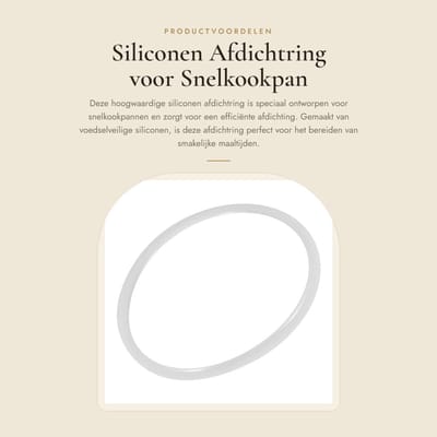 Dailygoods- Siliconen Pakking Afdichtring - Hittebestendig - Eenvoudig Te Installeren - Voedingskwaliteit - 24 Cm - Flexibel Ontwerp