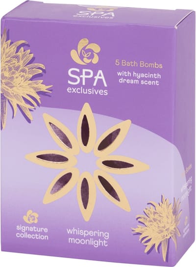 Spa Exclusives bruisballen - Bruisballen 5 stuks Witch Hyacinth Dream Scent - Spa Exclusives bruisballen Whispering Moonlight