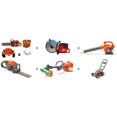 Husqvarna kinder tuingereedschap set
