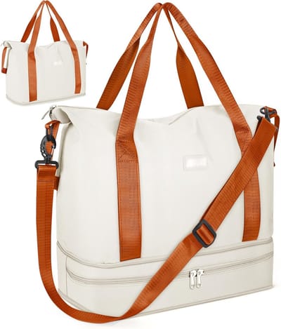 Thijox - Opvouwbare Reistas met Schoenenvak en Nat Vak, Waterafstotende Weekendtas, Gymtas, Handbagage, Trainingstas voor Dames en Heren, 36 Liter