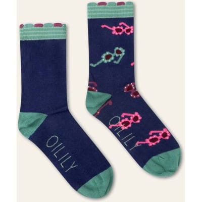 Oilily Monmuse Sokken- maat35-38 Estate Blauw
