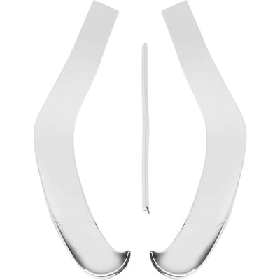 3 stuks ABS Chroom Voorbumperplaat Past Voor Benz E-Klasse W213 20162019 Auto-accessoires white