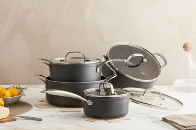 ISENVI Victoria Forged Pannenset Inductie - Keramisch - 12 Delig - Kookpannen Set - PFAS, PTFE Vrij - Alle warmtebronnen