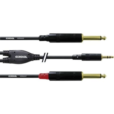 Cordial soundcard kabel jack 6m Y-Audio-kabel CFY 6 WPP - Insert kabel