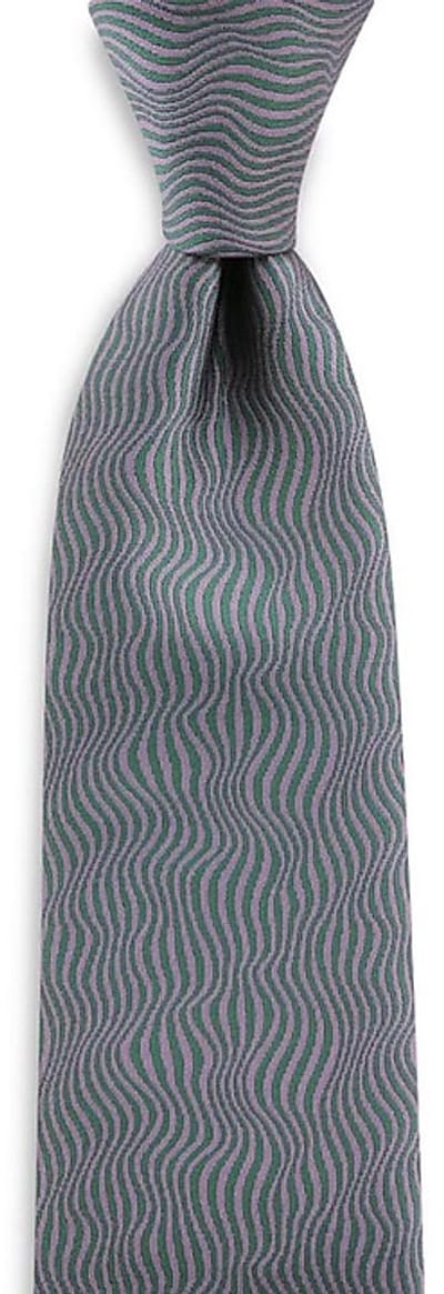 Sir Redman - Stropdassen - stropdas Dressed Volume - groen - groen / mauve