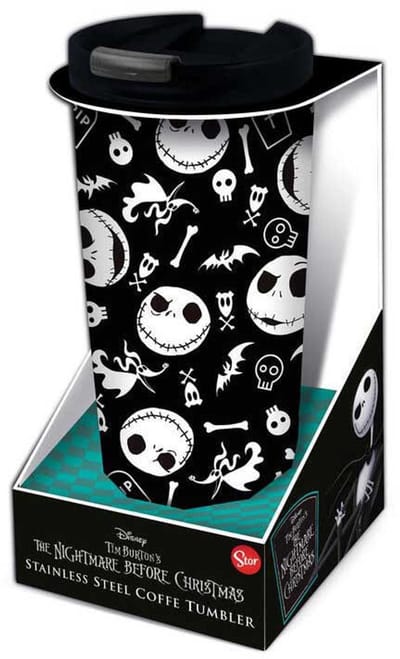 Stor Young Adult - The Nightmare Before Christmas - Geïsoleerde Roestvrij Staal Koffie Tumbler - 425 ML