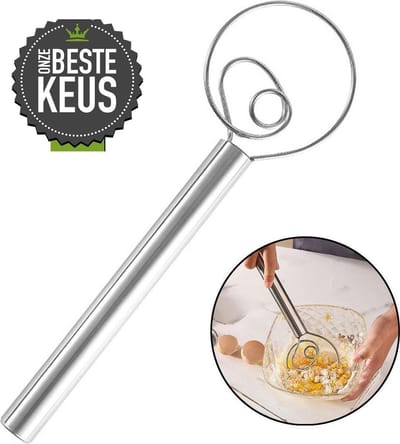 Bondoo Deense deegklopper RVS - 29 cm - Deeg garde - Danish whisk - Deense deeg garde - Deegklopper -Deegklopper Deens - Originele Deense Deegklopper - RVS
