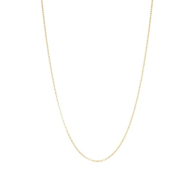 New Bling 9NBG-0426 Gouden ketting - Ankerschakel - 39 + 3 + 3 cm - 0,6 mm Dikte - 14 Karaat - Goud