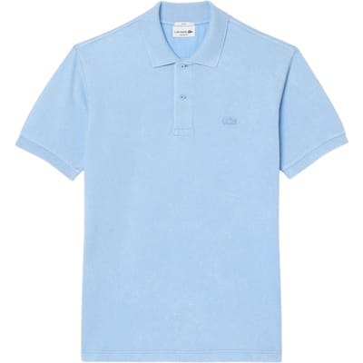 Lacoste Unisex L.12.12-poloshirt voor volwassenen, gewassen (Lichtblauw)